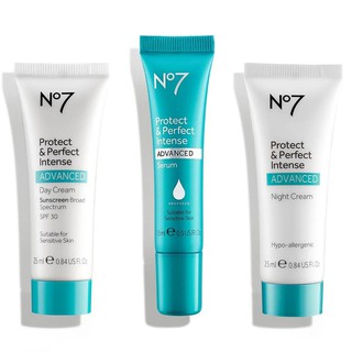 Kem dưỡng No7 Protect & Perfect Intense Advanced Night Cream 25ML / Day Cream SPF30 25ML / Serum 15ML