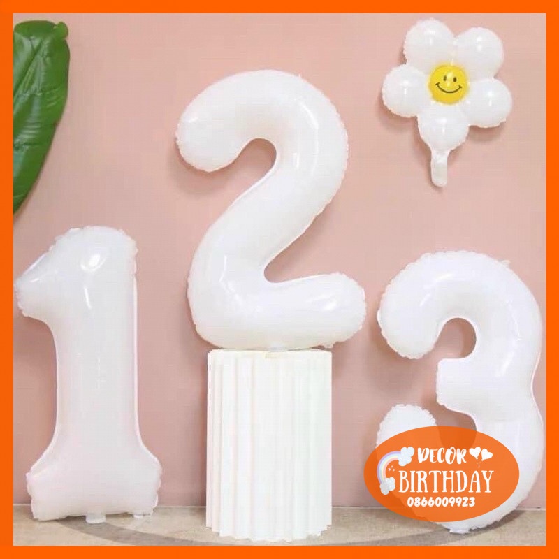 Set Sinh Nhật Hàn Quốc Mẫu Gấu Nâu Happy Siêu Xinh Đầy Đủ Như Hình Kèm Đồ Bơm Băng Dính Bóng