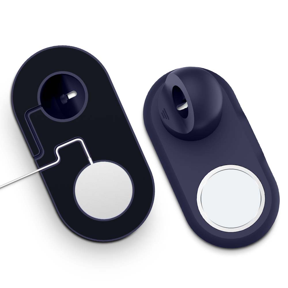 Đế Sạc Bằng Silicone Cho Đồng Hồ Thông Minh i-Watch Series 7 6 5 1/2/3/4 44Mm 45mm 42Mm 41mm 40Mm 38Mm For Magsafe i-phone 12 pro max 13