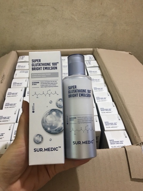 NƯỚC HOA HỒNG SIÊU TRẮNG DA SUR.MEDIC GLUTATHIONE 100 BRIGHT SKIN