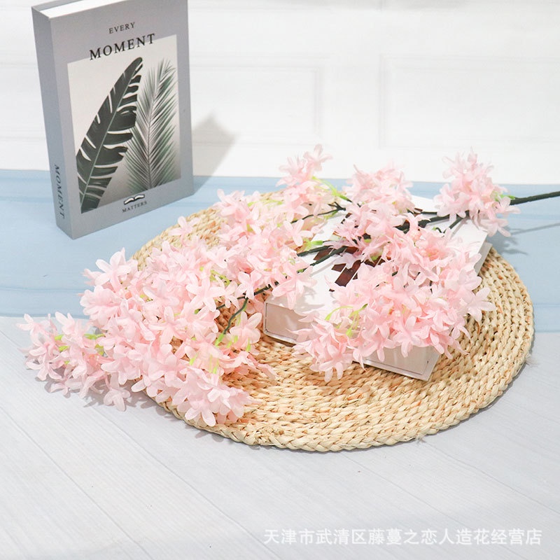 Bó hoa tử đinh hương giả dùng trang trí phòng khách / phòng ngủ diy