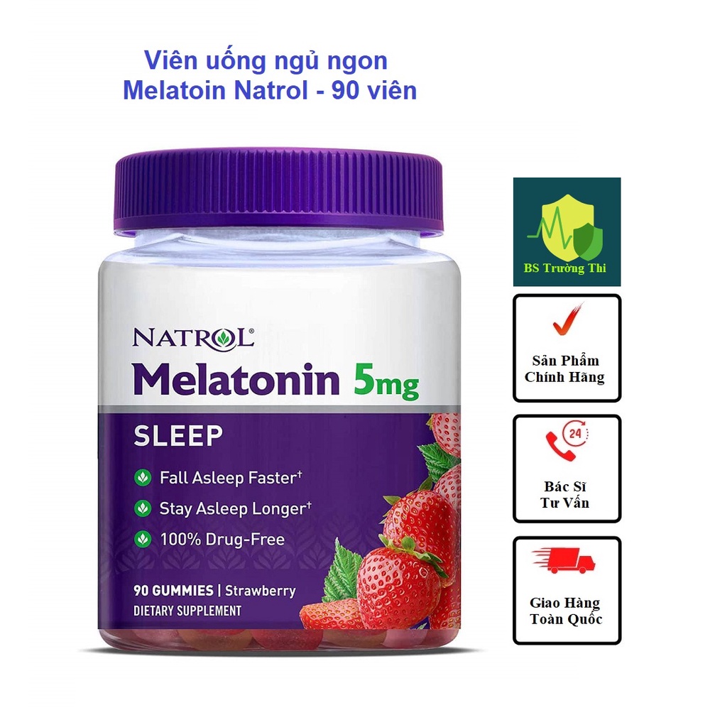 KẸO NGỦ NATROL MELATOIN : HỖ TRỢ GIẤC NGỦ TỰ NHIÊN, SINH LÝ, KHÔI PHỤC NHỊP SINH HỌC, KHÔNG GÂY NGHIỆN