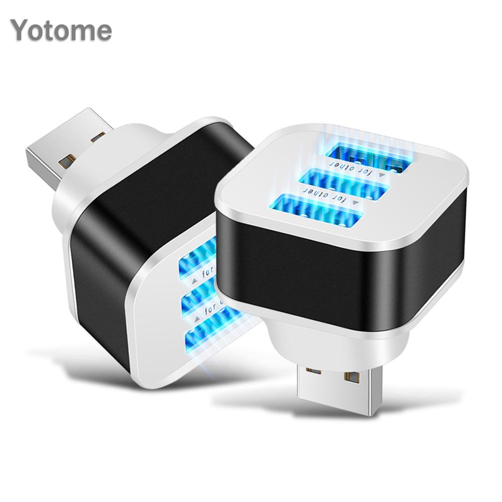 Bộ Chia 3 Cổng Usb 2.0 Có Đèn LED Chỉ Báo Cho Điện Thoại Di Động