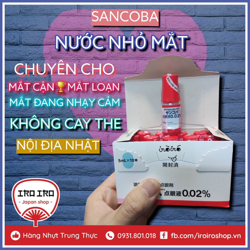 Nước Nhỏ Mắt Cận Sancoba Nhật Bản 5Ml