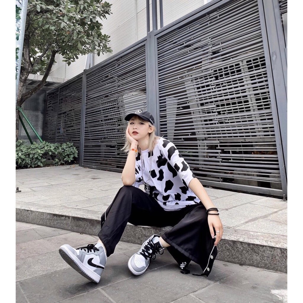 ⚡ Đồng Giá 39k ⚡  Áo thun bò sữa tay lỡ dáng rộng Unisex | BigBuy360 - bigbuy360.vn