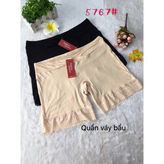 SPRING 5767. Quần mặc váy bầu cạp chéo Spring mịn mát (ảnh thật)