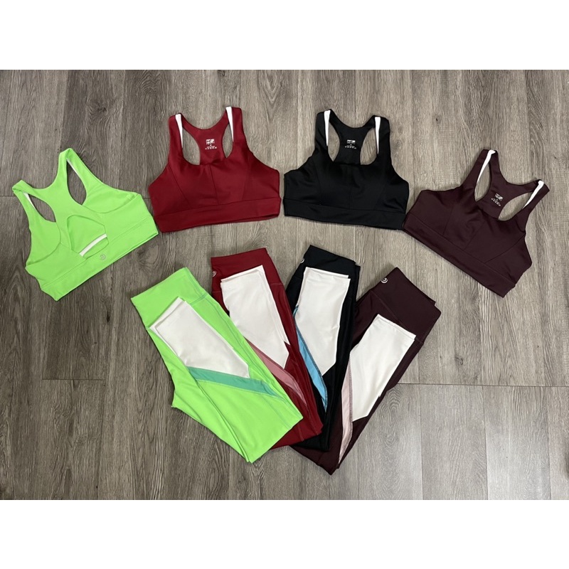 Set thun tập nữ phối màu cao cấp,gym,thể thao,yoga