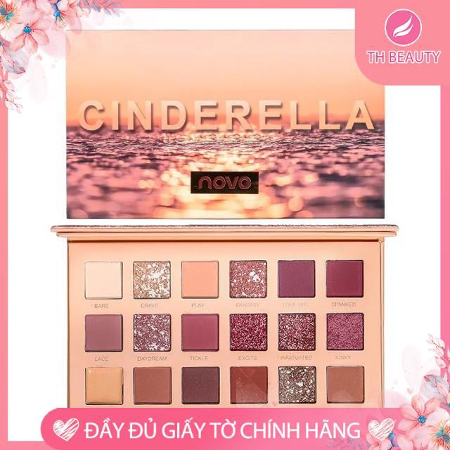 &lt;THẬT 100%&gt; Bảng phấn mắt Cinderella 18 màu