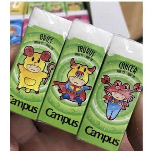 Gôm Tẩy CAMPUS - ZODIAC 12 cung hoàng đạo, Ngộ nghĩnh đáng yêu, có độ dẻo, dai cao dễ dàng tẩy xóa các nét vẽ -Loki Kids
