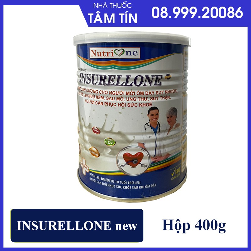 SỮA INSURELLONE new NUTRI ONE - SỮA CHO NGƯỜI UNG THƯ, SUY THẬN ( HỘP 400G )