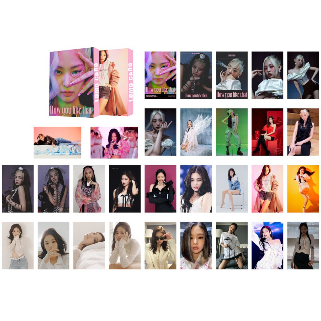 Lomo Card BACKPINK "How You Like That - Từng Thành Viên" - 1 Hộp Gồm 30 Ảnh