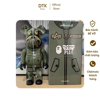 Bearbrick 400% tượng Be@rbrick trang trí x bape 28cm