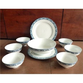 Bộ tô chén dĩa gốm sứ Minh Long