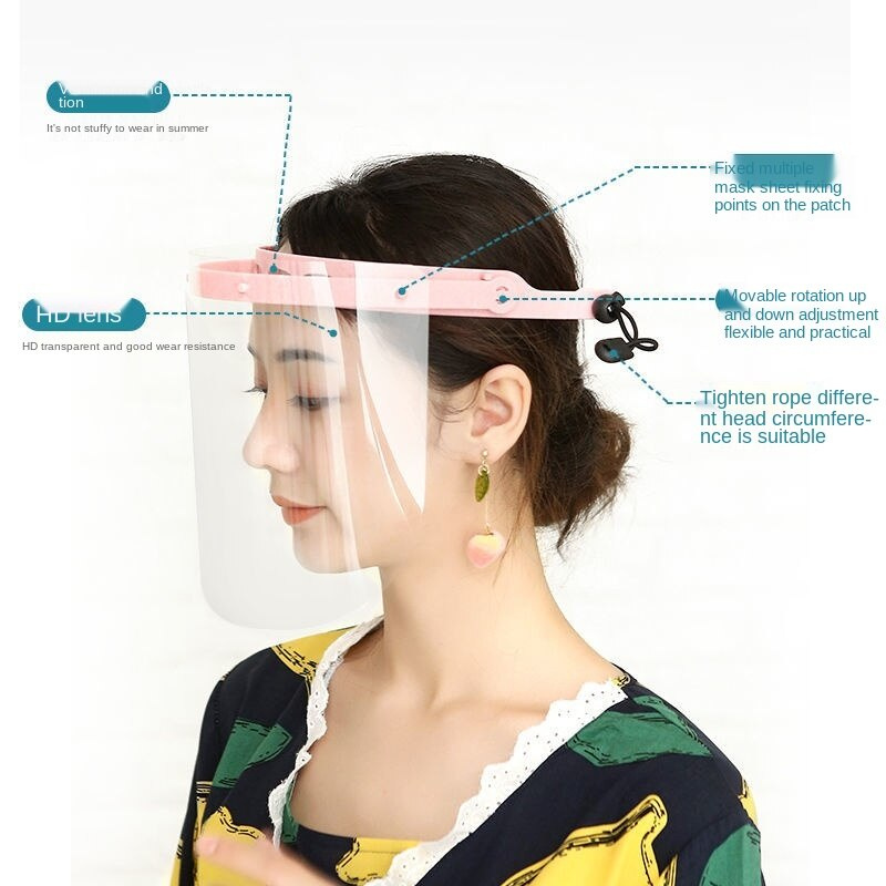 Mặt Nạ Bảo Vệ Nửa Mặt Trong Suốt Chống Bụi / Gió / Cát / Khói Tùy Chỉnh Tiện Dụng Cho Nam Và Nữ