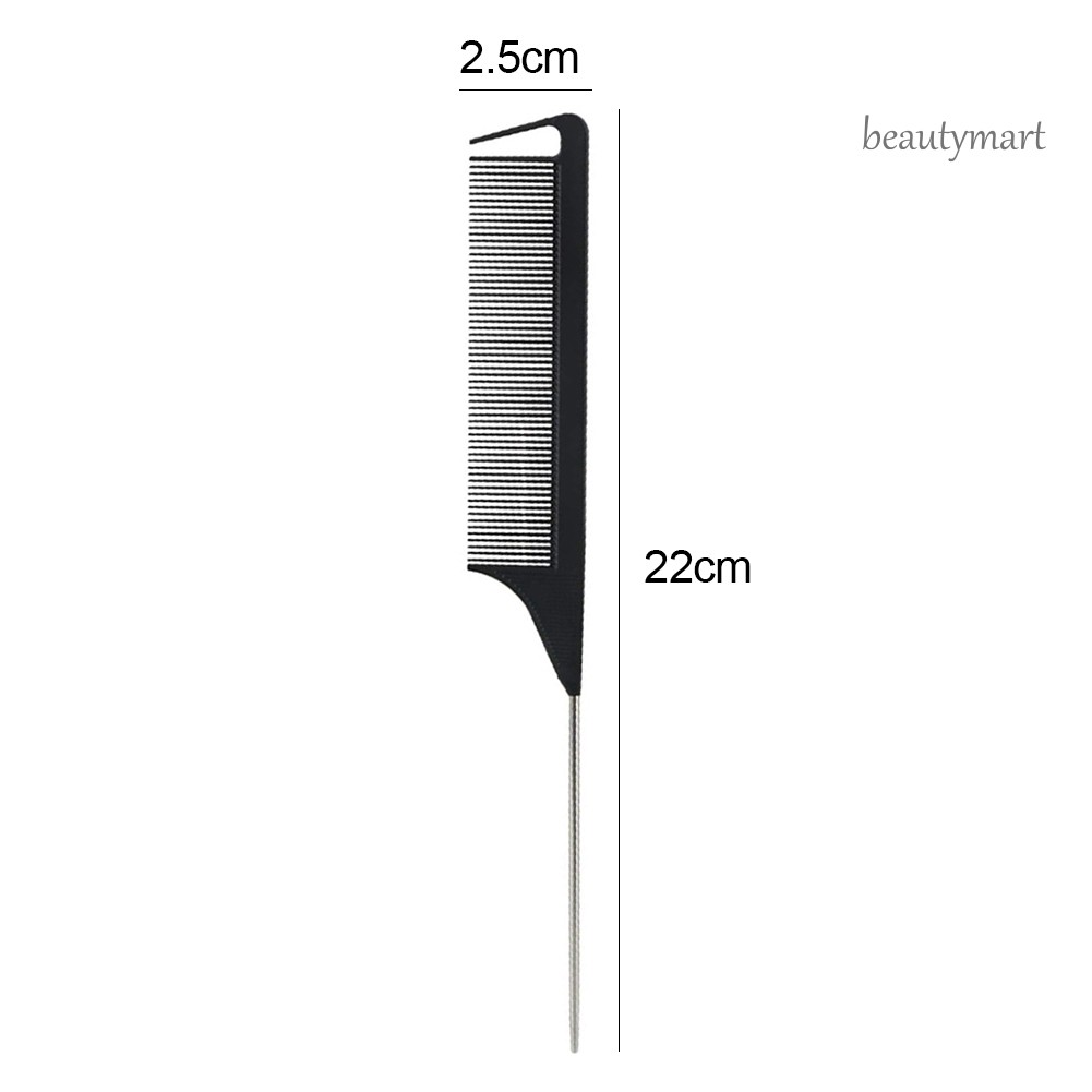 [Hàng mới về] Lược chải tóc răng mật độ cao chống tĩnh điện có đuôi nhọn dài tiện lợi dành cho tiệm cắt tóc MF