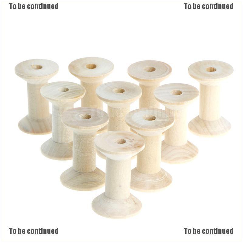 Bộ 10 Cuộn Chỉ Gỗ Trắng 47mm X 31mm