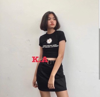 Áo croptop hoa cúc to