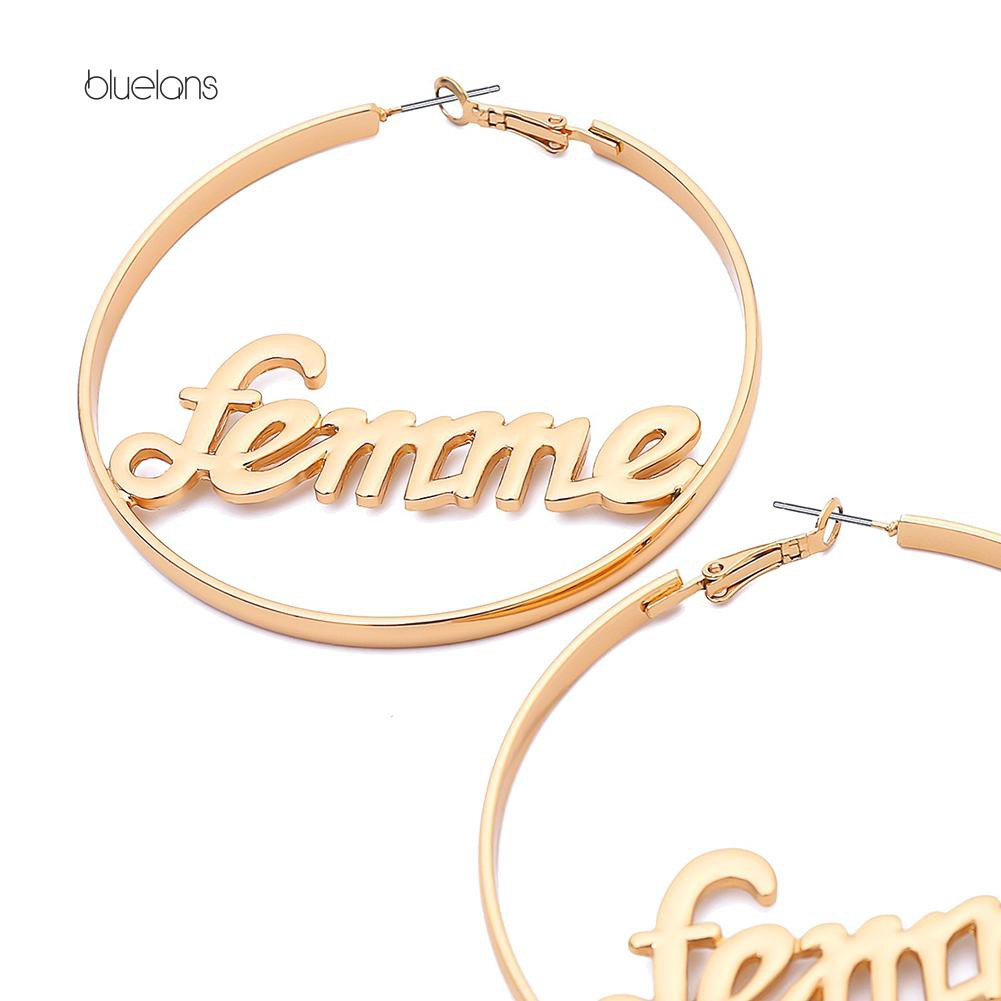 Đôi Bông Tai Họa Tiết Hình Học Độc Đáo Cho Nữ