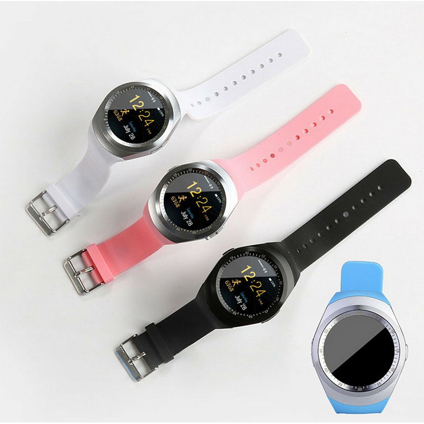 Đồng hồ thông minh Smartwatch Y1 Đen Bluetooth có khe cắm sim độc lập mới