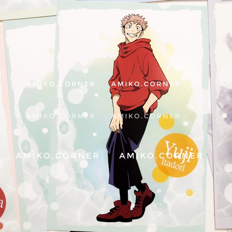 Bộ hình postcard Jujutsu no kaisen jjk hàng chính hãng