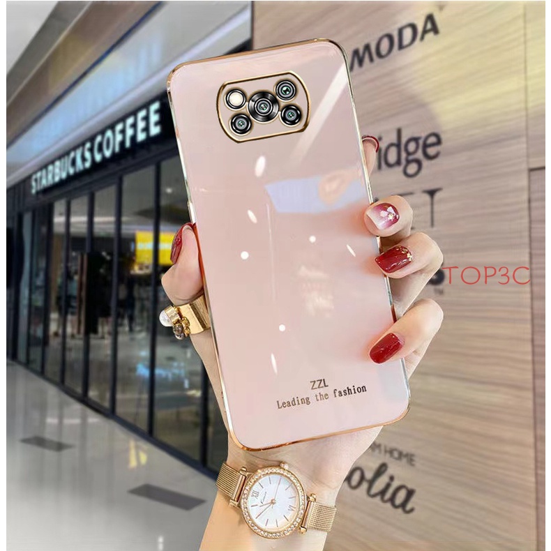 Ốp điện thoại poco X3 Pro Ốp Điện Thoại Cạnh Thẳng Thời Trang Cho Poco X3 NFc Poco X4 GT Poco X3 GT Poco M3 Poco M4 PRO Poco X3 GT Pcoc X4 PRO zb