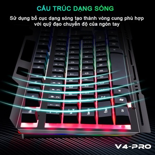 Bàn phím máy tính Gaming RGB SIDOTECH LDK V5 Pro, có dây, đèn LED chống nước