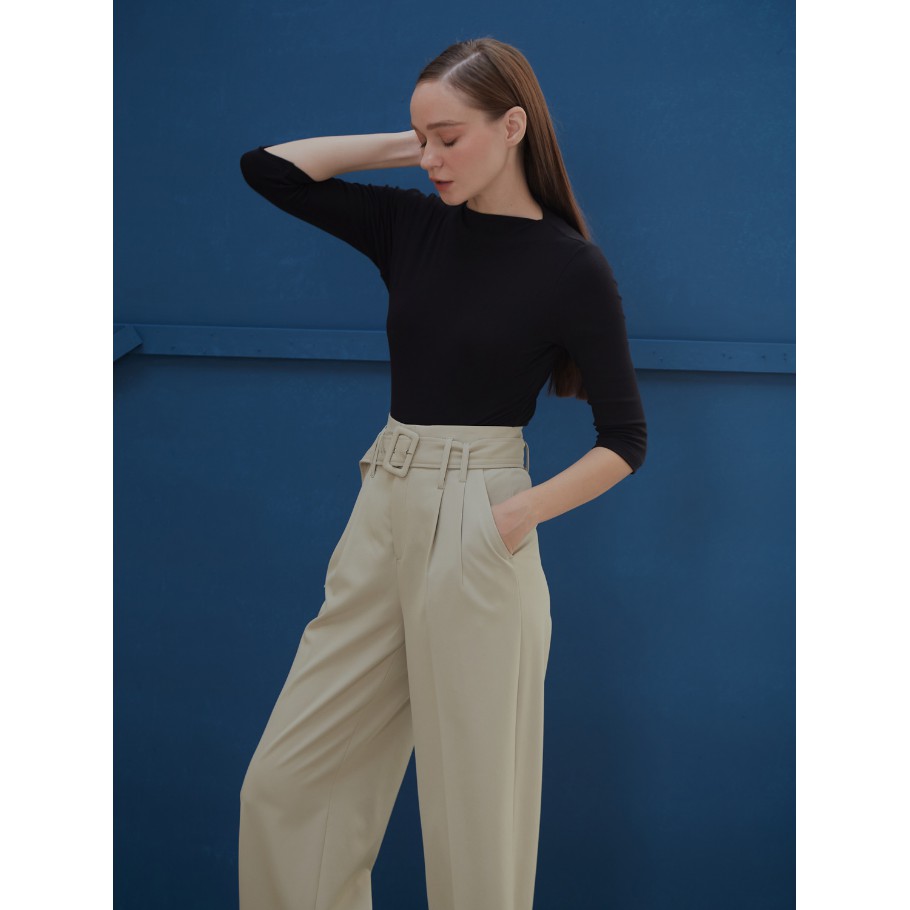 COCO SIN - Quần Tây Ống Rộng Xanh Nhạt Kèm Belt | BigBuy360 - bigbuy360.vn