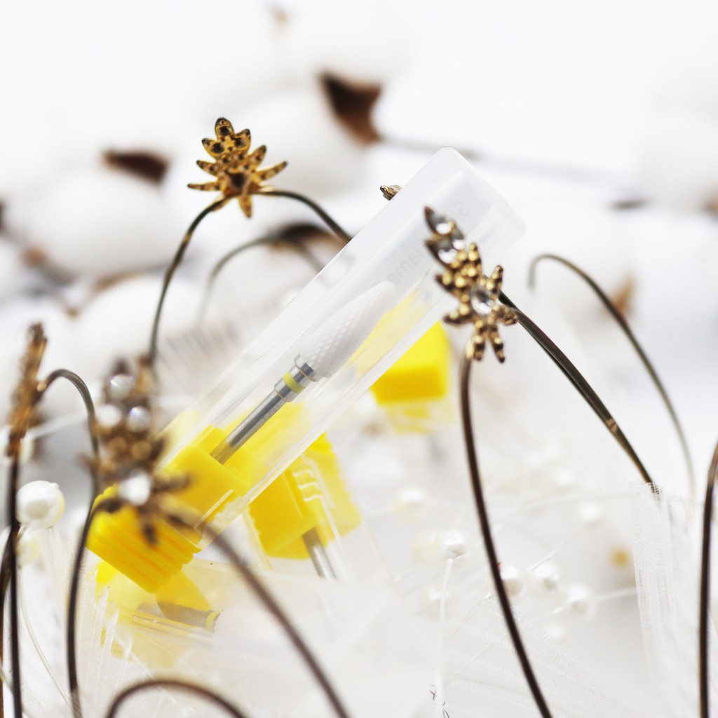 Đầu mài khoé nail sứ mịn, đầu mài da quả lê mịn phụ kiện nail Chính Hãng