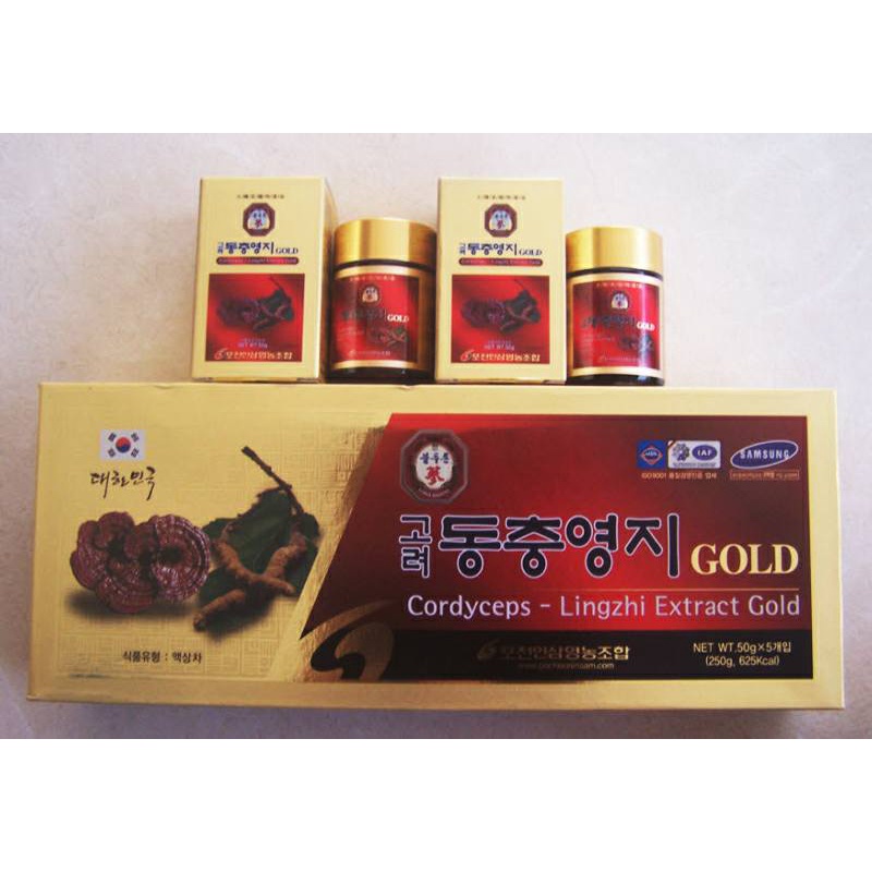 Giá siêu tốt: Cao linh chi đông trùng Pocheon hàn quốc, hộp 5 lọ x 50gr