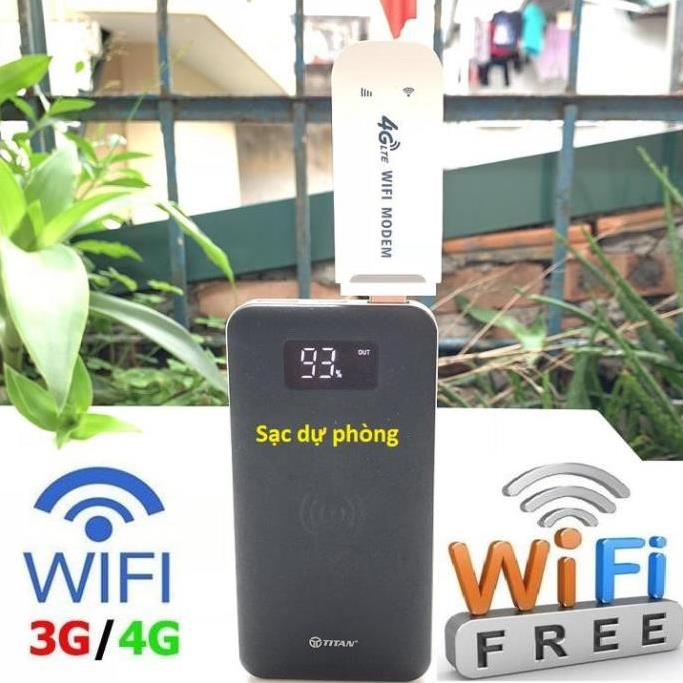 Bộ phát wifi từ sim 4G. USB DCOM 3G 4G DONGLE phát Wifi từ sim 3G/4G dùng được đa mạng. BH trọn đời sản phẩm