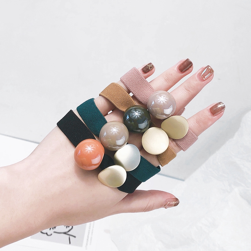 Dây Buộc Tóc Co Giãn Màu Sắc Ngọt Ngào Cho Nữ