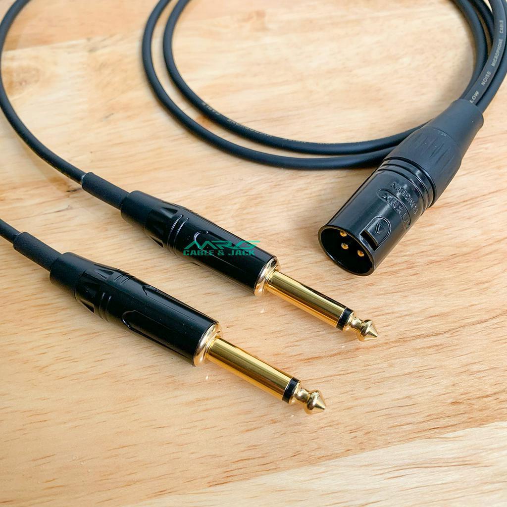 Dây 2 Đầu 6 Ly Ra 1 Đầu Canon Đực, dài 0.5met và 1met, giá 1 dây.