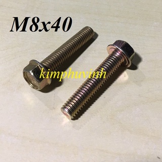 50 con - m8x40mm bulong liền lông đền - bulon lông đền 8 li