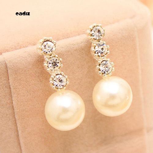 Bông tai cô dâu đính đá/ ngọc trai giả xinh xắn