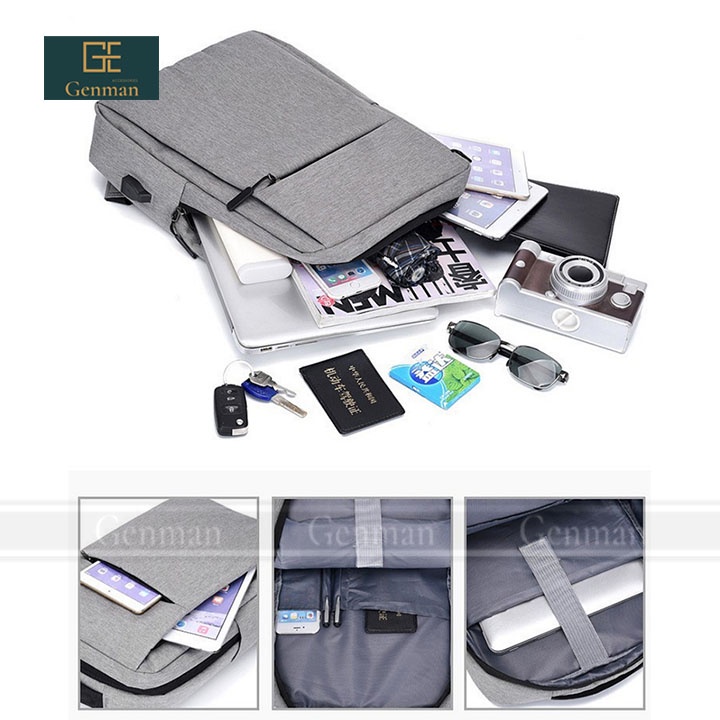 Balo Laptop Nam Nữ, Thiết Kế Tinh Tế, Chất Vải Dày, Hàng Xuất Đầy Đủ Tem - Balo Thời Trang