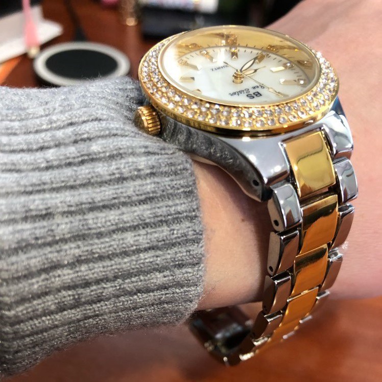 Đồng Hồ Nữ Chính Hãng Bee Sister Dây Thép Không Gỉ Đính Đá Sang Chảnh Đẳng Cấp | BigBuy360 - bigbuy360.vn