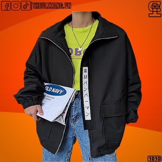 Áo Khoác Bomber Jackets Nam Nữ Kaki 2 Lớp UNISEX Form Rộng Chất Siêu Đẹp in CHỮ HÀN - AK1010