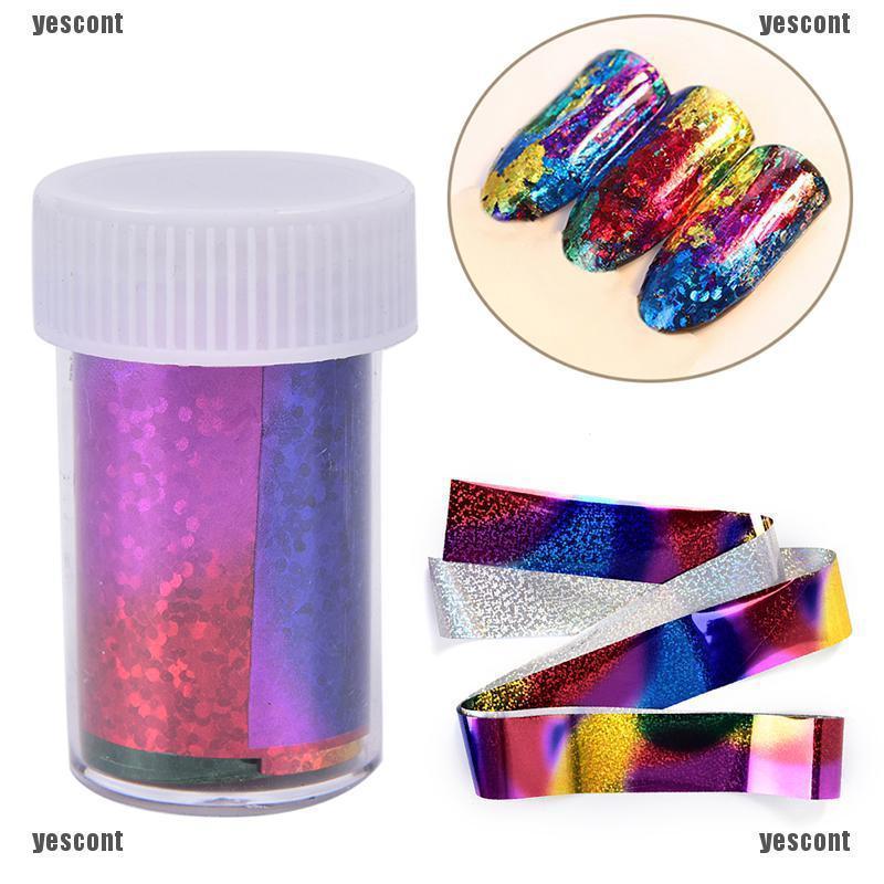 Yc☀cuộn giấy foil foil hologram 1m dán móng nghệ thuật