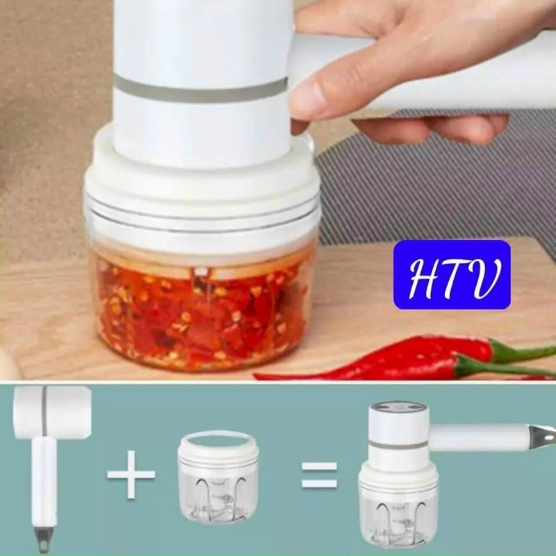 MÁY XAY ĐA NĂNG 3IN1 ( máy xay cầm tay mini mới siêu hot kèm 2 đánh trứng và 1 lưỡi xay thịt)