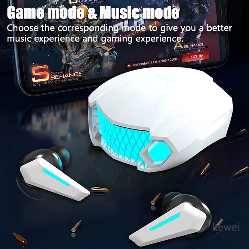 Tai Nghe Chơi Game Bluetooth Không Dây M5 Âm Thanh Nổi Thấp Chống Ồn Chống Thấm Nước Thoải Mái HI-FI Cho iPhone Xiaomi