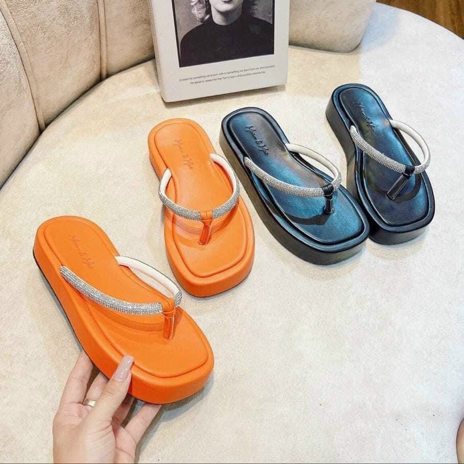 XẢ KHO  Dép bánh mì nữ xỏ ngón dây đá