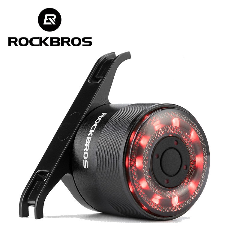 [Fulfilled by Shopee]Đèn gắn yên xe đạp ROCKBROS cảnh bảo an toàn khi chạy xe ban đêm sạc USB cỡ 30*34*34cm