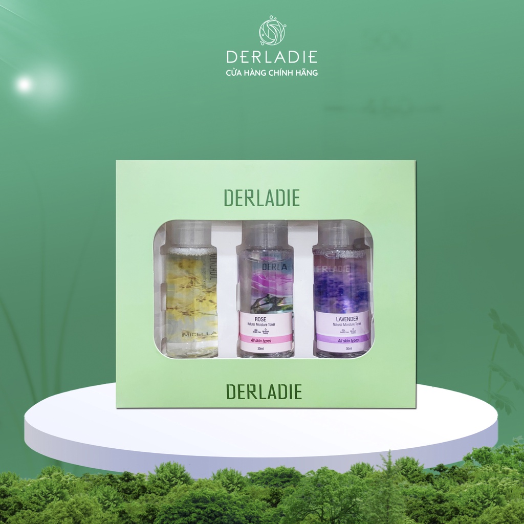Bộ sản phẩm dùng thử Toner Derladie 30ml x3