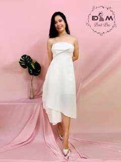 Đầm cúp ngực tà lệch