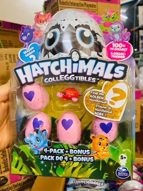 VỈ 4 TRỨNG HATCHIMAL TẶNG KÈM 1 IEM THÚ ĐÁNG YÊU CHO BÉ