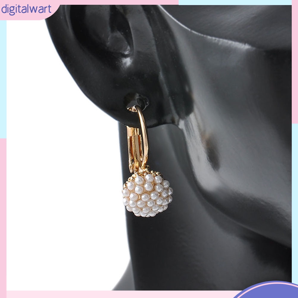 Đôi khuyên tai nữ đính hạt ngọc trai nhân tạo sang trọng cá tính dành cho nữ