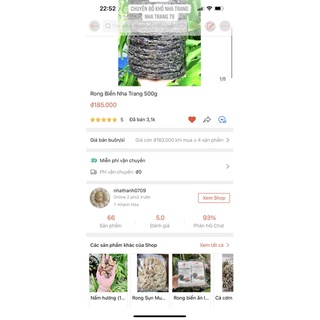 Rong biển thấp 500g