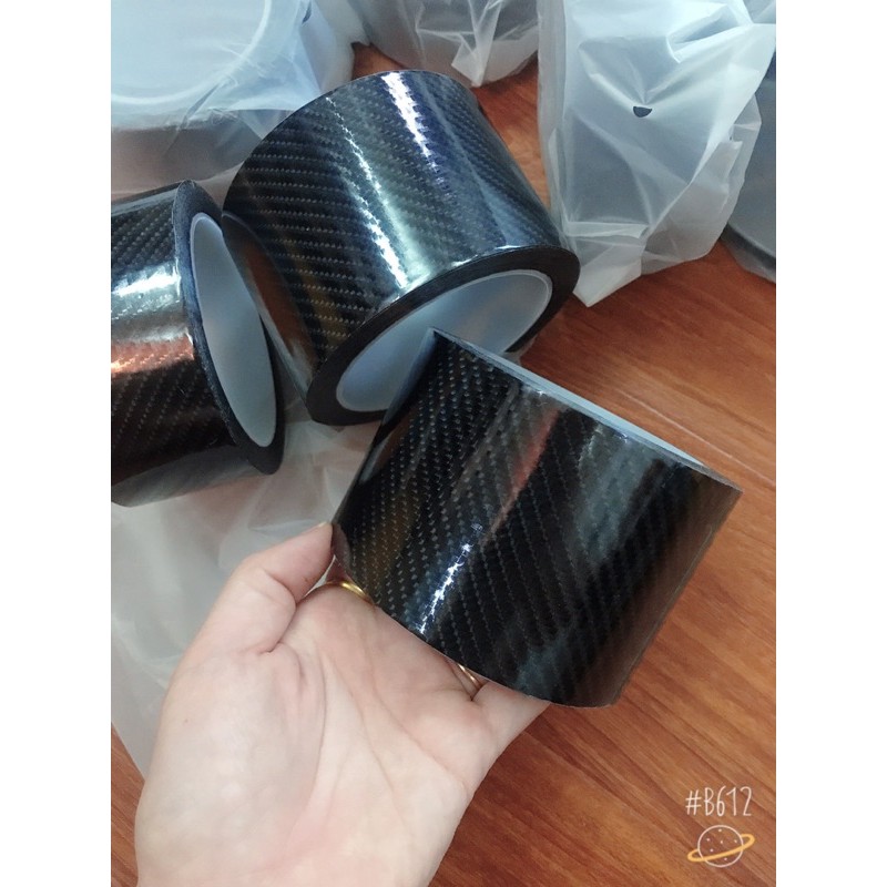 Băng Keo Nano Dày - Dẻo Đa Năng, Chống Thấm, Chống Trầy Xước Cuộn Dài 3 Mét - Vân carbon - băng dính trong suốt