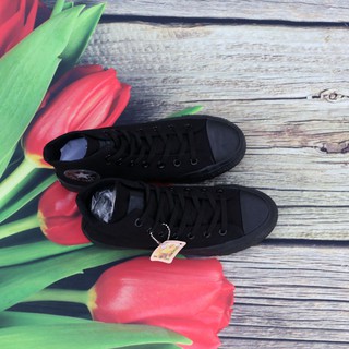 Giày Sneaker Full Đen Nam Cổ Cao ZRS