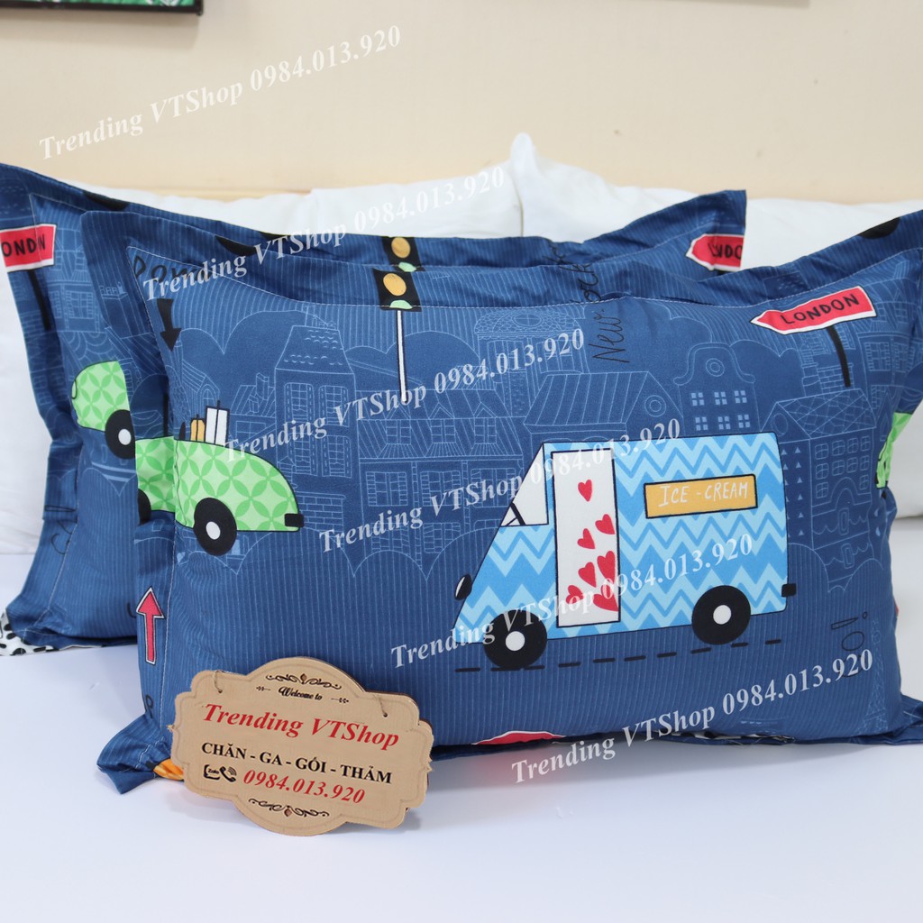 Combo chăn hè ga gối Poly Cotton họa tiết đáng yêu, giá siêu rẻ | BigBuy360 - bigbuy360.vn